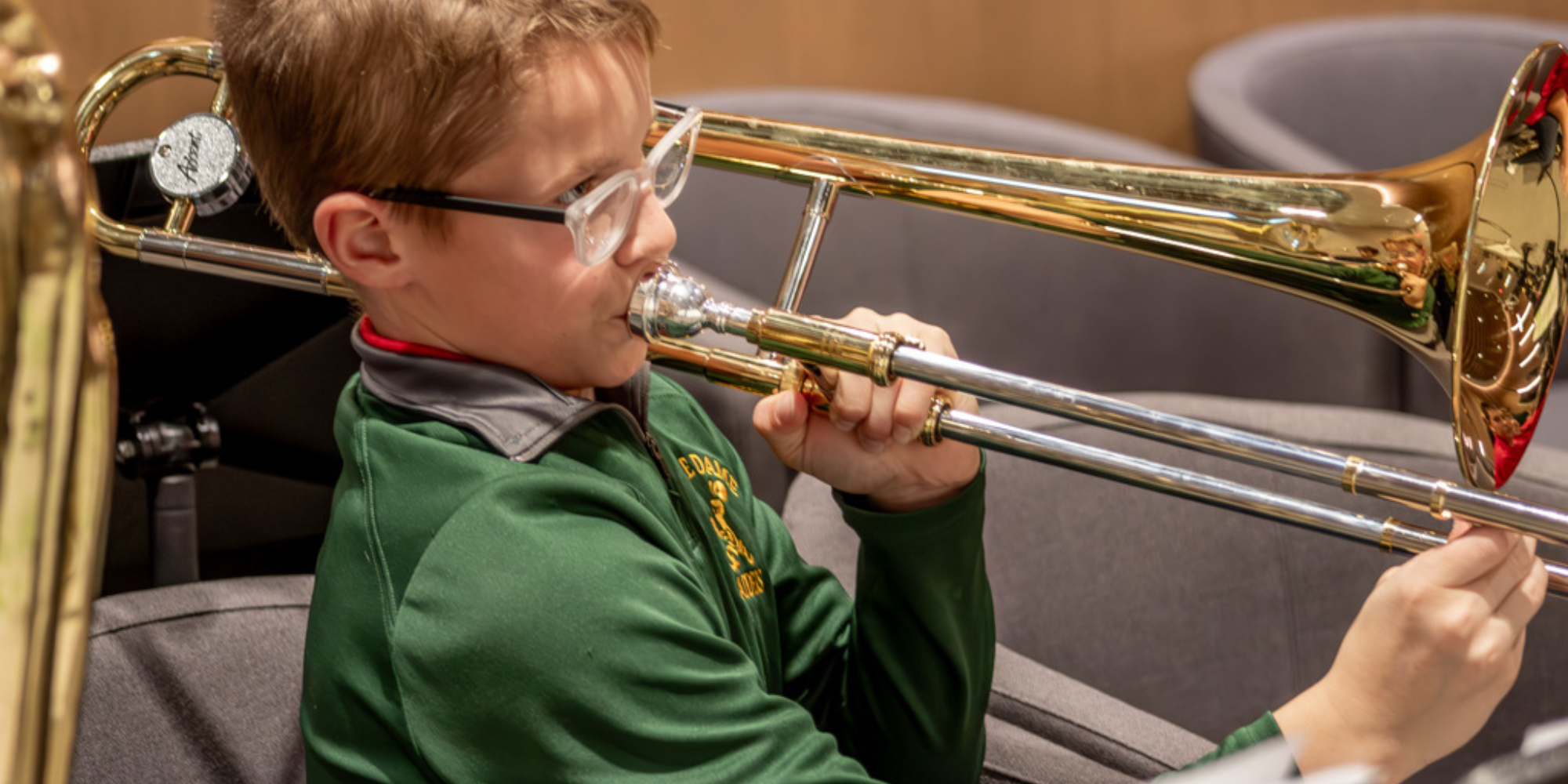 NDDP student playing instrument